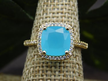 GENUINE STONE RING SIZE 6