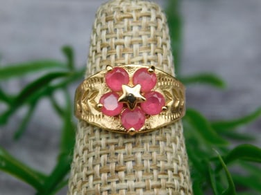 GENUINE STONE RING SIZE 4