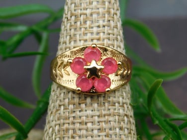 GENUINE STONE RING SIZE 5
