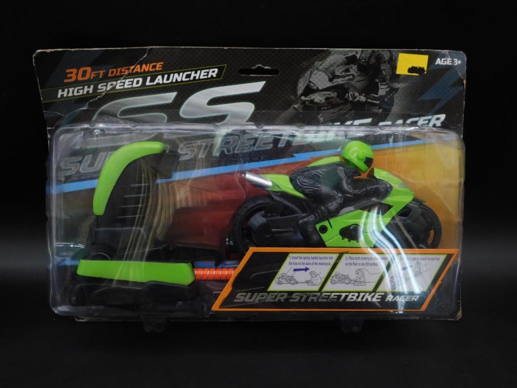Super Streetbike Racer Toy with High-Speed Launcher (1 of 2)
