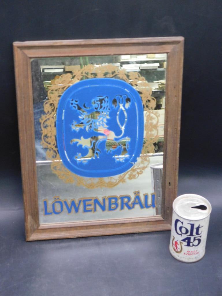 Lowenbrau Mirror and Colt 45 Malt Liquor Can (1 of 7)