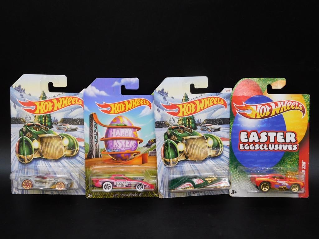 Set of 4 Hot Wheels Holiday and Easter Editions (1 of 2)