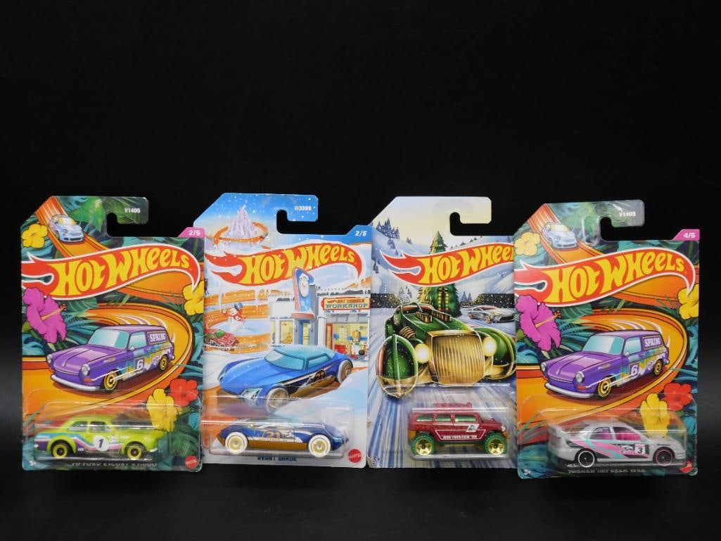 Hot Wheels Holiday Hot Rods Set of 4 Die-Cast Cars (1 of 2)