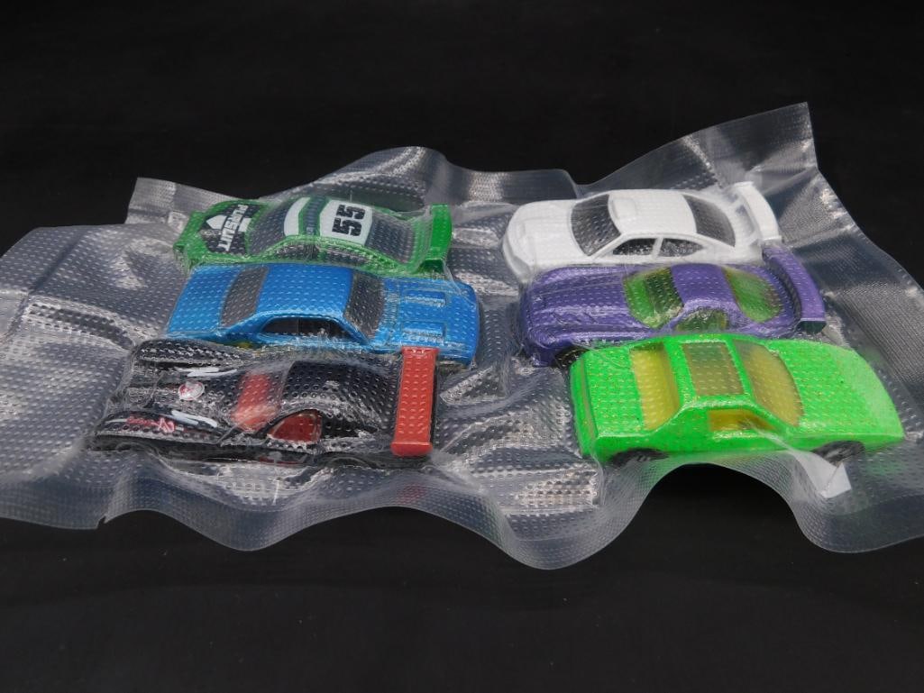 Set of Six Plastic Toy Cars with Sealed Packaging (1 of 5)
