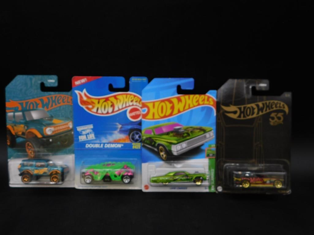 Set of 4 Hot Wheels Die-Cast Cars in Packaging (1 of 2)
