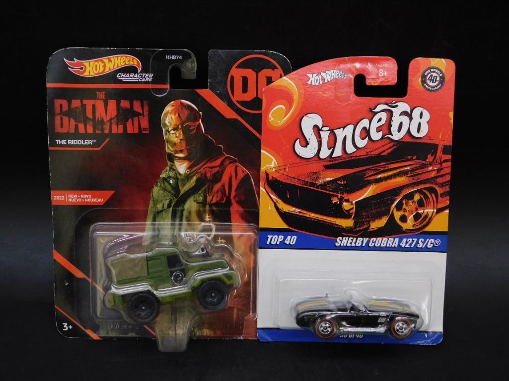 Hot Wheels Batman Riddler Jeep & Shelby Cobra Die-Cast Cars (1 of 2)