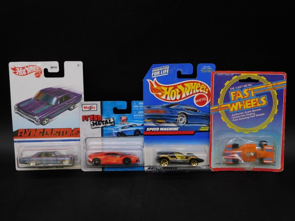 Lot of 4 Die-Cast Cars From Hot Wheels, Fast Wheels, and Maisto (1 of 2)