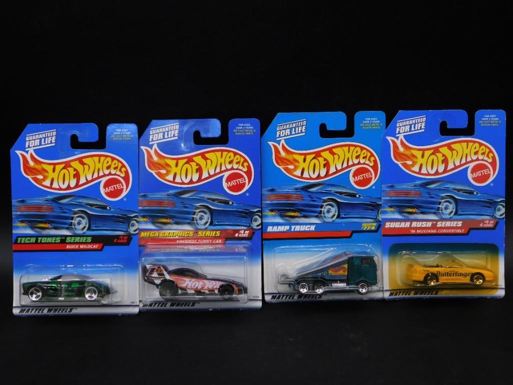 Set of Four 2001 Hot Wheels Die-Cast Vehicles in Packaging (1 of 2)