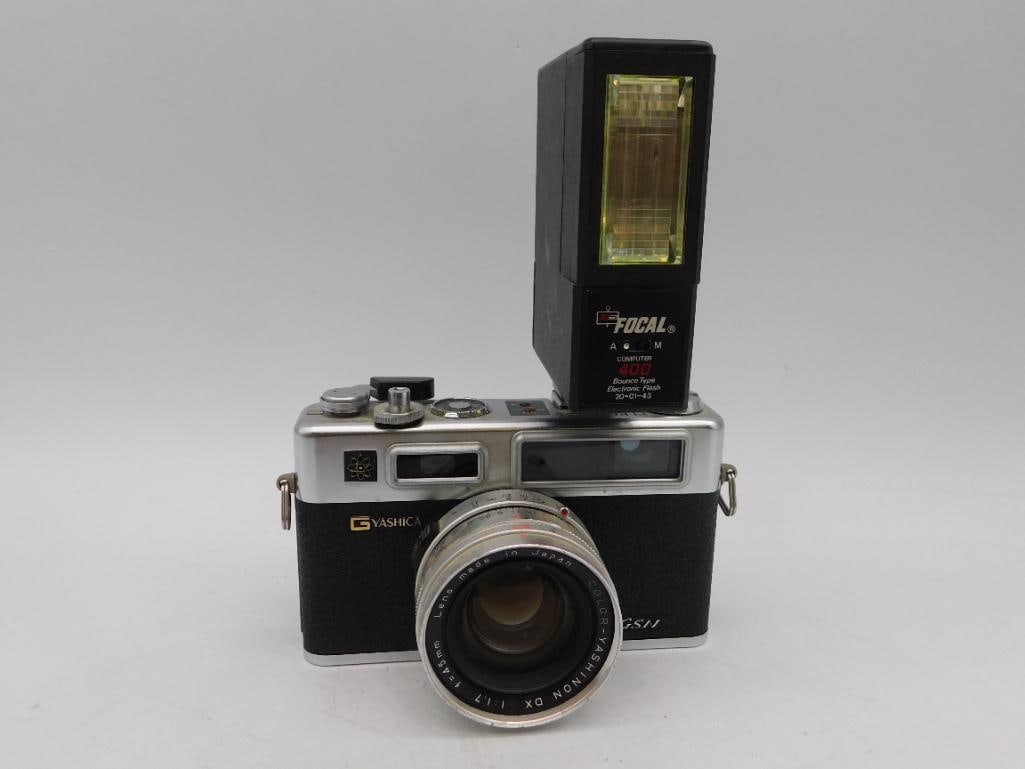 Yashica Electro 35 GSN Camera with Focal Flash Attachment (1 of 6)