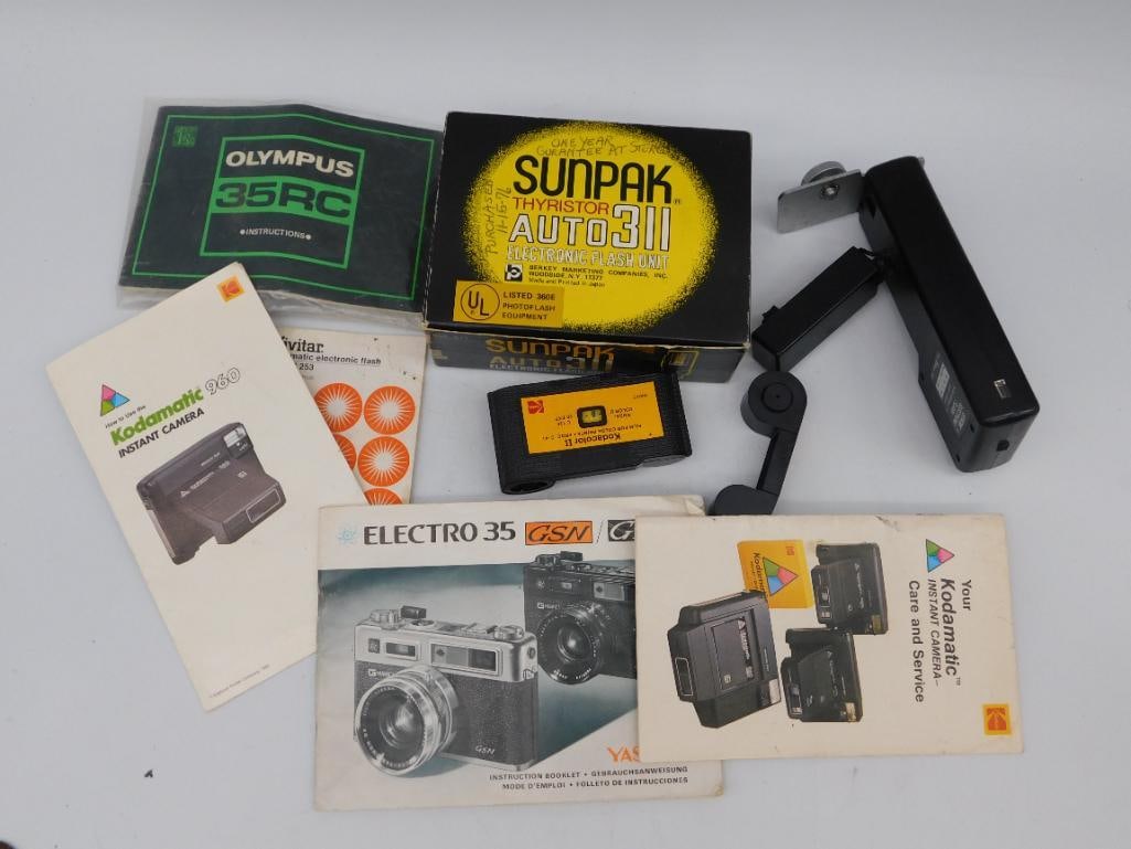 Assorted Vintage Photography Accessories and Manuals (1 of 2)
