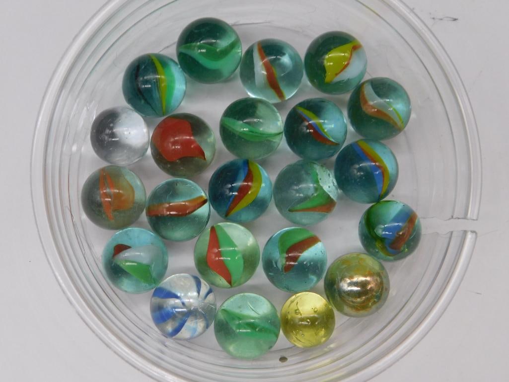 VINTAGE GLASS MARBLES: WELCOME TO HATMAN AUCTIONS! SPECIAL NOTICE: Please see photos for measurements and descriptions. ***Yes, we have in house shipping with MANY REPEAT CUSTOMERS because of our streamlined service. ****We