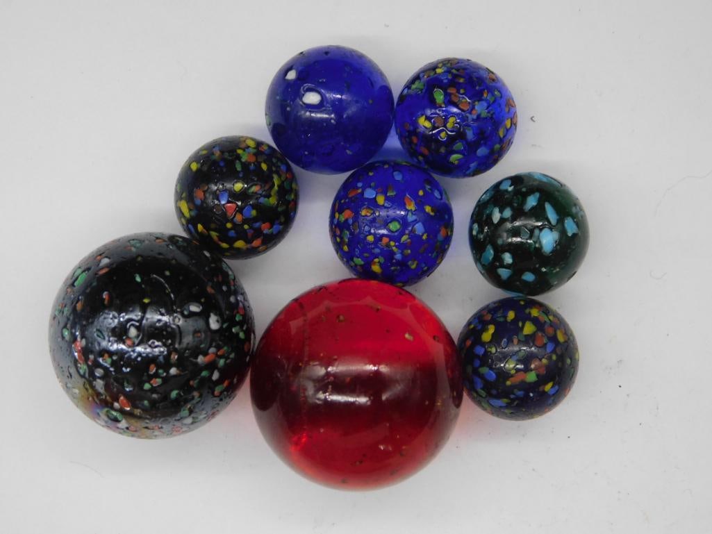 VINTAGE GLASS MARBLES: WELCOME TO HATMAN AUCTIONS! SPECIAL NOTICE: Please see photos for measurements and descriptions. ***Yes, we have in house shipping with MANY REPEAT CUSTOMERS because of our streamlined service. ****We