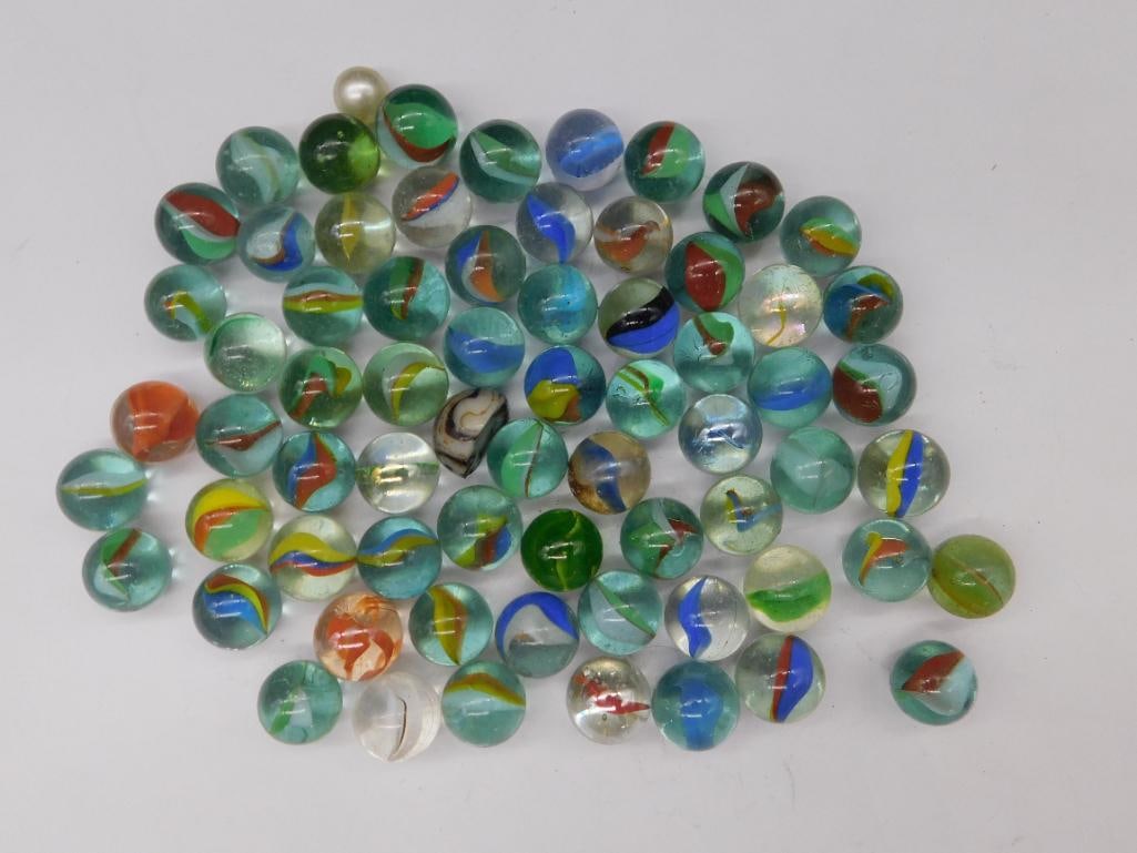 VINTAGE GLASS MARBLES: WELCOME TO HATMAN AUCTIONS! SPECIAL NOTICE: Please see photos for measurements and descriptions. ***Yes, we have in house shipping with MANY REPEAT CUSTOMERS because of our streamlined service. ****We