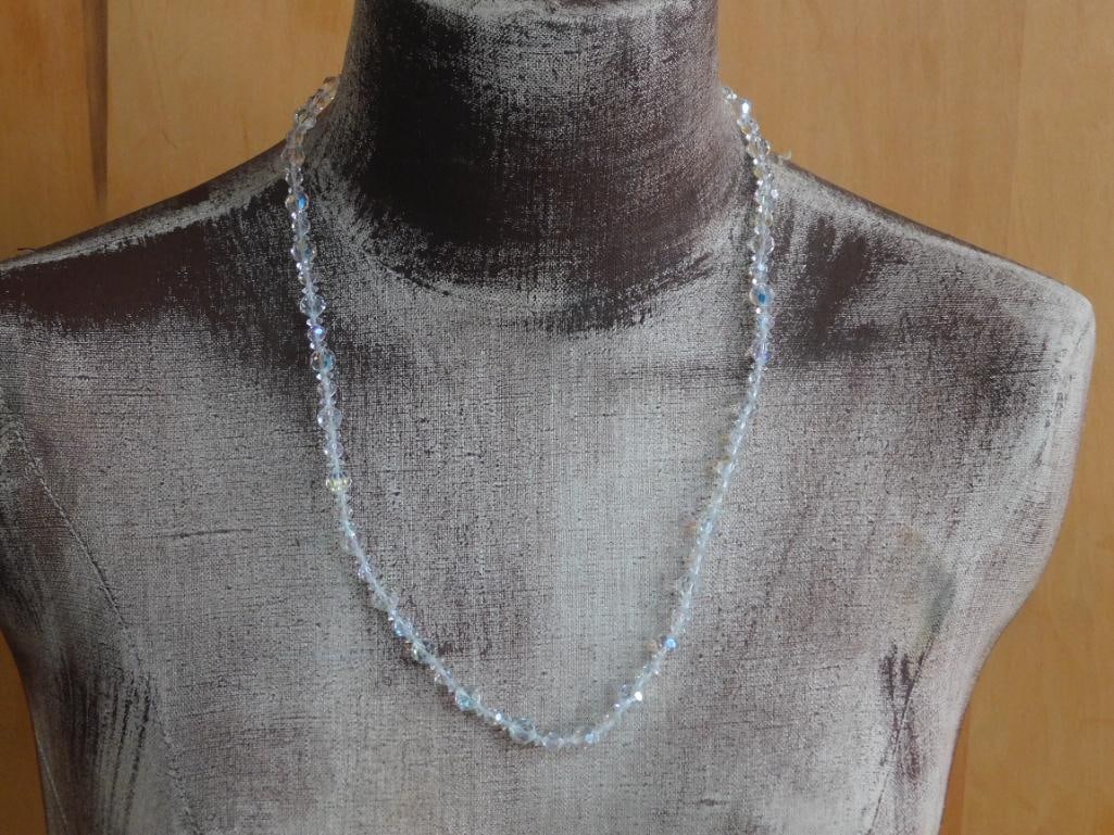 SPARKLE BEAD NECKLACE VINTAGE ANTIQUE: SPARKLE BEAD NECKLACE VINTAGE ANTIQUE