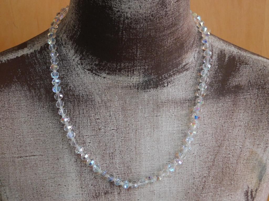 SPARKLE BEAD NECKLACE VINTAGE ANTIQUE: SPARKLE BEAD NECKLACE VINTAGE ANTIQUE