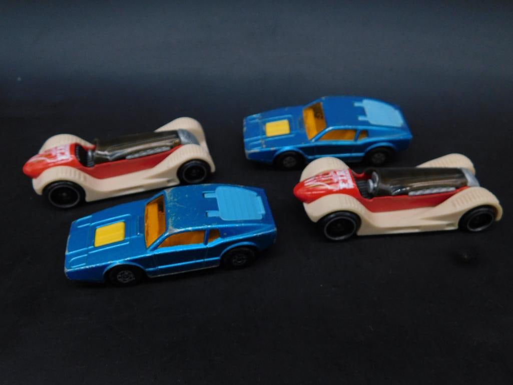 Set of 4 Die-Cast Cars by Matchbox and Mattel (1 of 5)