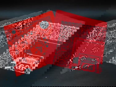 Set of Two Red Bandanas Featuring Phillips 66 Logos