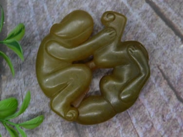 Carved Jade Rock Stone Lapidary Specimen