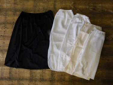 Lot of Four Women?s Nylon Half Slips by Vanity Fair