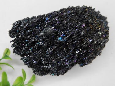 Lustrous Carborundum Specimen With Iridescent Highlights ROCK STONE LAPIDARY SPECIMEN