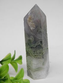 Moss Agate Tower, 62 Grams ROCK STONE LAPIDARY SPECIMEN