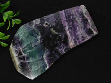Multicolored Rainbow Fluorite Slab ROCK STONE LAPIDARY SPECIMEN
