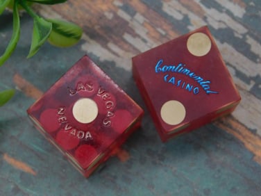 Pair of Las Vegas Continental Casino Dice Set