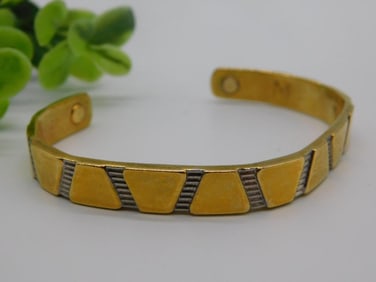 24K GOLD ELECTRO PLATED CUFF BRACELET