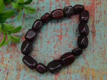 BEADED STONE BRACELET ROCK STONE LAPIDARY SPECIMEN