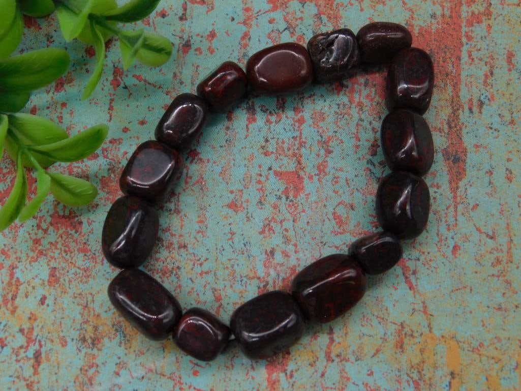 BEADED STONE BRACELET ROCK STONE LAPIDARY SPECIMEN (1 of 3)