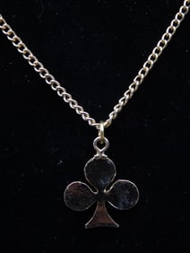 CLUB PENDANT ON CHAIN NECKLACE
