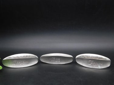 STAMPED PEWTER PIECES LOT OF 3