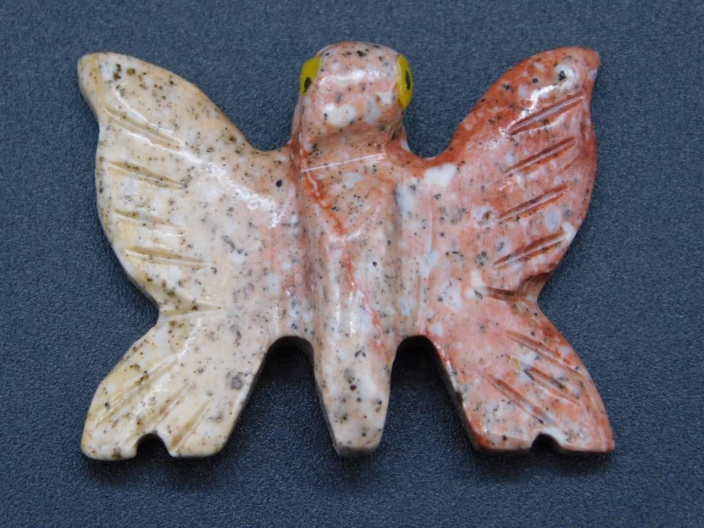STONE BUTTERFLY ROCK STONE LAPIDARY SPECIMEN: STONE BUTTERFLY ROCK STONE LAPIDARY SPECIMEN