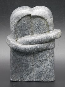 THE KISS BY CONSTANTIN BRANCUSI ARTIST REPLICA STONE SCULPTURE