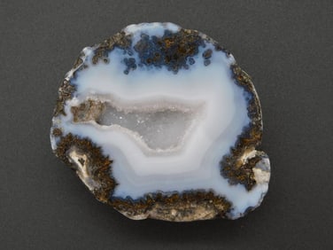 AGATE HALF ROCK STONE LAPIDARY SPECIMEN