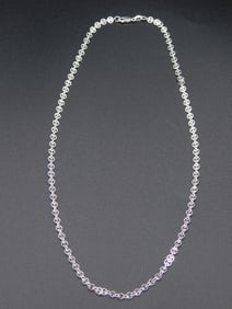 STERLING SILVER ITALIAN NECKLACE VINTAGE ANTIQUE