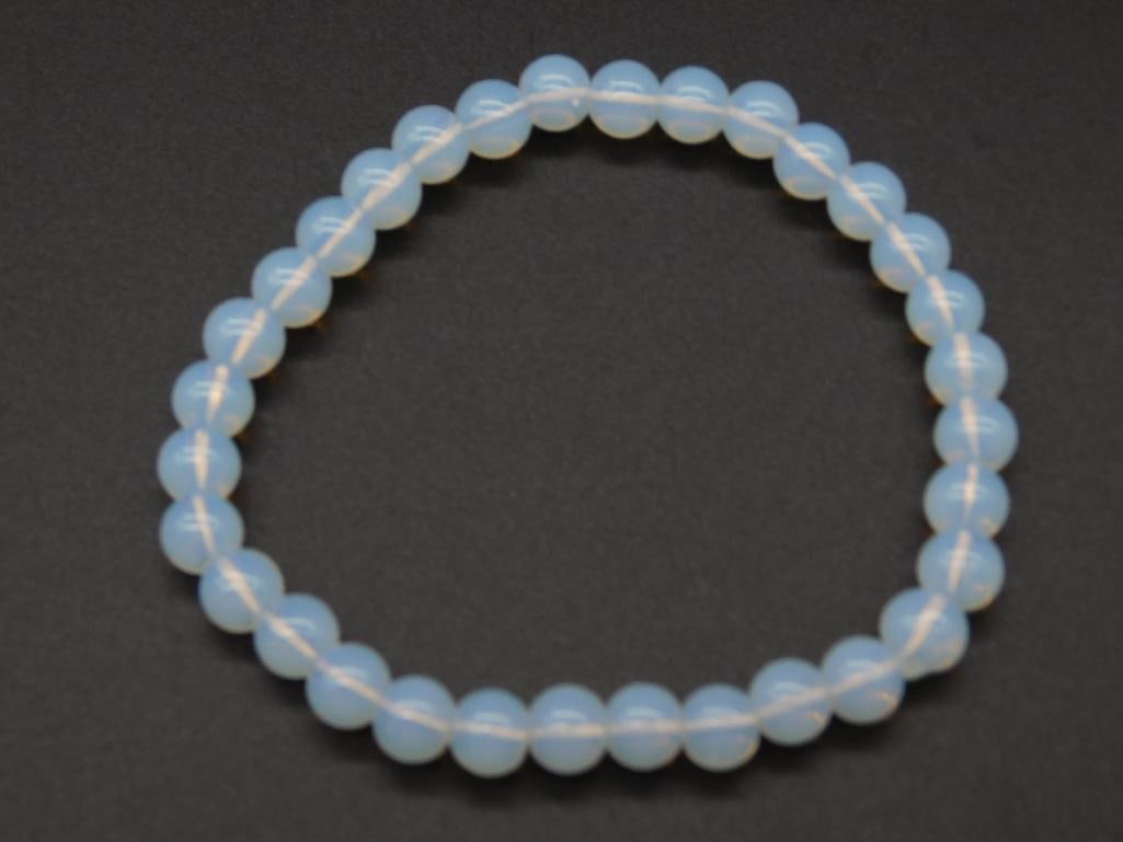 OPALITE BEADED BRACELET VINTAGE ANTIQUE: OPALITE BEADED BRACELET VINTAGE ANTIQUE