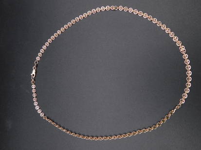 STERLING SILVER 18 INCH CHAIN VINTAGE ANTIQUE: STERLING SILVER 18 INCH CHAIN VINTAGE ANTIQUE
