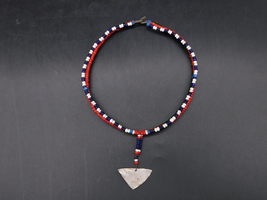 BEADED NECKLACE VINTAGE ANTIQUE: BEADED NECKLACE VINTAGE ANTIQUE