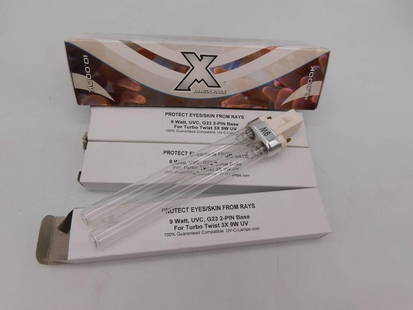 9W UV-C G23 2-Pin Bulb for Turbo Twist: 9W UV-C G23 2-Pin Bulb for Turbo Twist