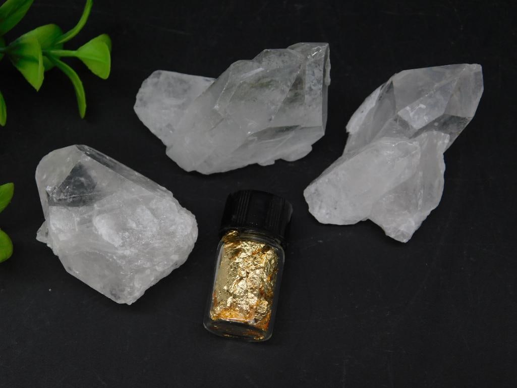 QUARTZ AND GOLD FLAKES IN BOTTLE ROCK STONE LAPIDARY SPECIMEN: QUARTZ AND GOLD FLAKES IN BOTTLE ROCK STONE LAPIDARY SPECIMEN