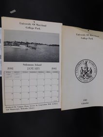 UNIVERSITY OF MARYLAND 1981 CALENDAR VINTAGE ANTIQUE COLLECTIBLE