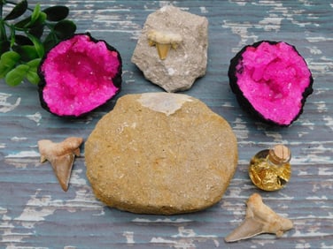 MIXED LOT ROCK STONE LAPIDARY SPECIMEN