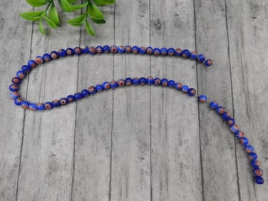 AFRICAN TRADE BEADS ROCK STONE LAPIDARY SPECIMEN