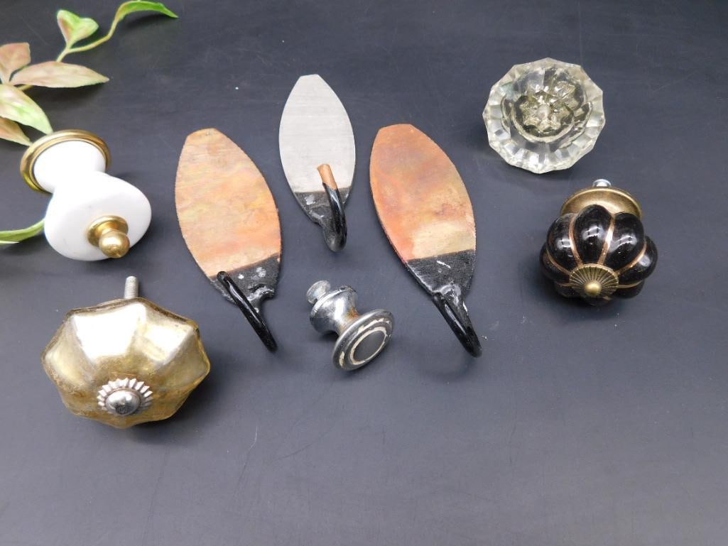 Assorted Hardware Including Hooks and Knobs (1 of 2)