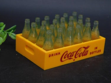 Vintage Coca-Cola Miniature Crate With Bottles