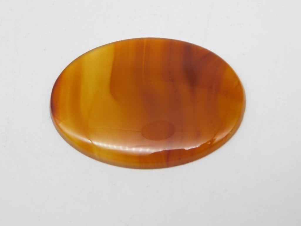 CARNELIAN CABOCHON ROCK STONE LAPIDARY SPECIMEN: CARNELIAN CABOCHON ROCK STONE LAPIDARY SPECIMEN