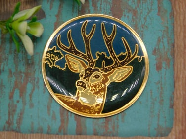 DEER CABOCHON ROCK STONE LAPIDARY SPECIMEN