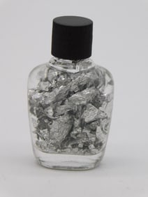 SILVER FLAKES IN BOTTLE ROCK STONE LAPIDARY SPECIMEN