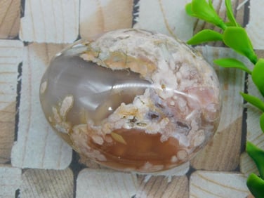 HATMANS FLOWER PETAL AGATE ROCK STONE LAPIDARY SPECIMEN